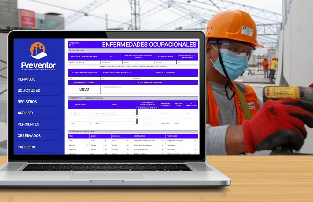 Módulo de Registro de Enfermedades Ocupacionales